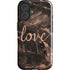 Love Rose Gold Black iPhone 16 Plus Impact Case